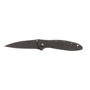 Kershaw 1660CKT Leek  3 Drop Point Plain DLC Black 14C28N Sandvik Stainless Steel DLC Black 410 Stainless Handle Folding