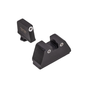 AmeriGlo GL349 Tall Suppressor Height Sight Fits Glock (Except 42) Tritium Green Tritium w/White Outline Front Tritium Green Tritium w/White Outline Rear Black