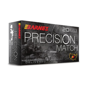 Barnes Precision Match 300 AAC Blackout Ammo 220 Grain Sierra MatchKing Jacketed Hollow Point Box of 20