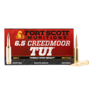 Fort Scott Munitions TUI 140 gr Solid Copper 6.5 Creedmoor Ammunition - 20 Rounds