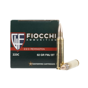 Fiocchi Rifle Shooting Dynamics .223 Rem 62GR FMJBT 50Rds