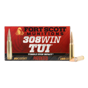 Fort Scott Munitions Brush Hog Tumble Upon Impact .308 Win 168 gr Ammo SCS - 20rds - 308168SCV