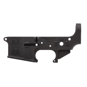 Spike's Tactical Multi-Cal PHU Skull Stripped Lower Receiver, Black