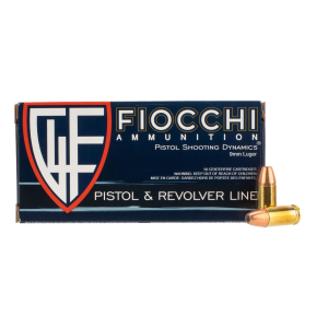 Fiocchi Defense Dynamics 9mm 124gr JHP - Box of 50