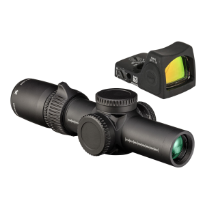 Vortex AMG 1-10x24 FFP Riflescope - EBR-9 MRAD with Trijicon RMR Type 2 Pistol Red Dot Sight - 3.25 MOA Bundle
