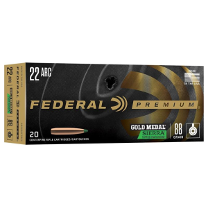Federal Gold Medal 22 ARC 88gr Sierra TMK Ammo - Box of 20