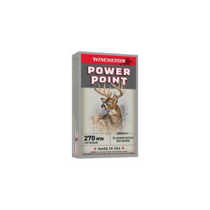 Winchester Power-Point 270 Win 130gr PSP Ammo - Box of 20