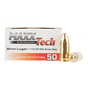 9mm 115gr Full Metal Jacket Ammo - Box of 50