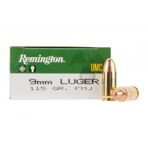 9mm 115gr Full Metal Jacket Ammo - Box of 50