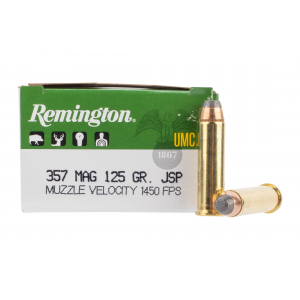 Remington UMC .357 Magnum 125gr JSP Ammo - Box of 50