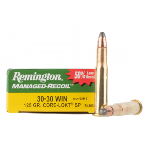 Remington Managed Recoil 30-30 Win 125 gr Core-Lokt Soft Point Ammunition - Box of 20