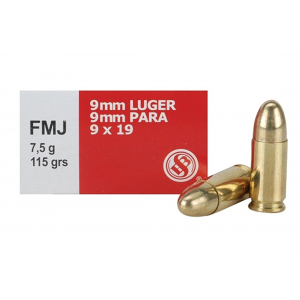 9mm Luger 115 gr FMJ - Box of 50