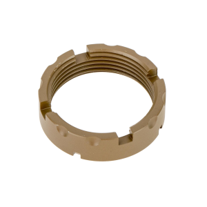 Ar-15 Billet Castle Nut - Ar-15 Billet Castle Nut Burnt Flat Dark Earth