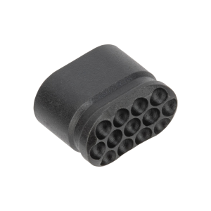 Forward Controls Design Heavy Enhanced AR-15 Magazine Release Button - Blind Hole - Dimpled - Black