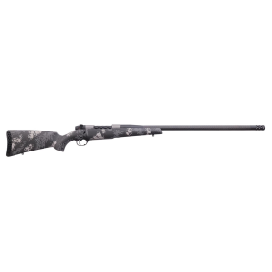 Weatherby Mark V Backcountry Ti Carbon Bolt Action Rifle 6.5-300 WBY Mag - 26" - Carbon Fiber w/Grey & White