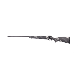 Weatherby Mark V Backcountry Ti 2.0 Left Hand Bolt Action Rifle 308 Win - 22" - Black - Camo Stock Grey/White Carbon Fiber Camo