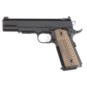 Dan Wesson 1911 Specialist Optics Ready 10mm Auto Pistol 5" Barrel 8+1 Round Black Slide Tan/Black Grip Black Frame