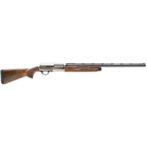 Browning 0118203004 A5 Ultimate 12 Gauge 28 4+1 3 Satin Silver Gloss Oil Turkish Walnut Stock Right Hand
