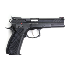 CZ Shadow Bull Accu 9mm Pistol, 5" Barrel, Adjustable Fiber Optic Sights, Black - 91307
