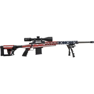 Howa M1500 APC American Flag Bolt Action Rifle With Scope 6.5 Creedmoor - 24" Carbon Fiber Barrel - Flag - MDT