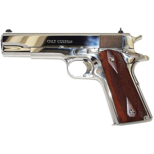 Colt Government Handgun 38 Super - 5.0" - Polished - Double Diamond Rosewood Grips - Colt
