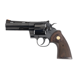 Colt Python, .357 Magnum, 4.25 Barrel, 6rd Cylinder, Blued w/ Wood Grips, Revolver