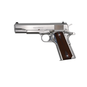 Colt Government Handgun 45 ACP - 5.0" - Polished Stainless Steel - Colt