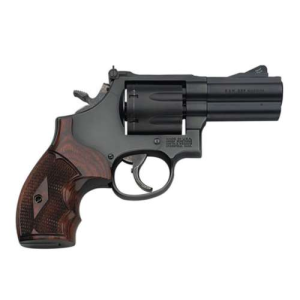 Smith & Wesson P.C. Model 586 L-Comp Single/Double, .357 Mag, 3 Barrel, 7 Round Capacity, Rosewood Grip Black Carbon Steel, Revolver