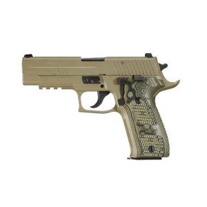 P226 9mm 4.4''''  Scorpion Fde Da/Sa Blk/Grn G10 Grip 10rd Srt - P226 Scorpion 9mm Luger 4.4'''' Bbl (2)10rd Mags Fde