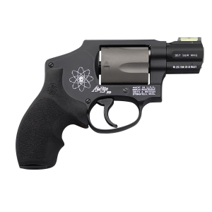 Smith & Wesson, Model 340, Double Action Only, Metal Frame Revolver, J-Frame, 357 Magnum, 1.875 Barrel, Scandium, Titanium Alloy Cylinder, Black, Rubber Grips, Hi-Viz Fiber Optic Sights, 5 Rounds Revolver
