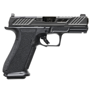 Shadow Systems XR920 Elite 9mm 17+1 4 Black Nitride Match/Spiral Fluted Black Nitride Optic Cut/Serrated Black Pistol