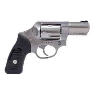 Ruger 5720 SP101 Standard 357 Mag 2.25 5 Round Black Rubber w/Synthetic Insert Grip Stainless Steel