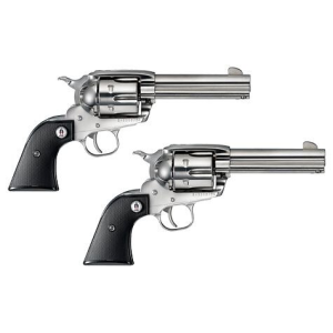 Ruger SASS Vaquero Revolver 357mag/38spcl - 4.62" - High-Gloss Stainless Steel