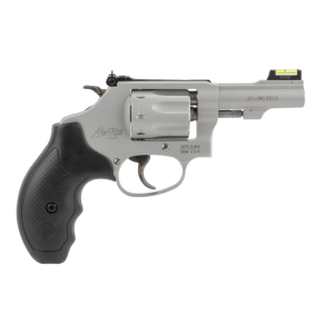 Smith & Wesson 317 Kit Gun with Hiviz Sight, 22 LR, 8 Round, 3 Stainless Steel, Black Polymer Grip, Revolver