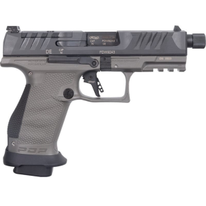 Walther PDP Pro SD- Compact, 9mm, 4.6 Threaded Barrel, 3- 18rd Magazines, Optics Cut, Black and Gray, Pistol