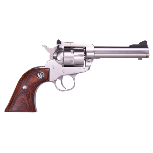 Ruger Single Six Convertible Stainless / Wood .22 LR / .22 Mag 4.625-inch 6Rds