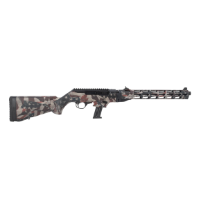 Pc Carbine Tactical 9mm Luger Semi-Auto Rifle - Pc Carbine 9mm 16.12" Thrd Bbl (1)17rd Fixed American Flag