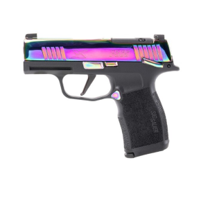 P365x 9mm Luger Optic Ready Semi-Auto Handgun - P365x 9mm Luger 3.1'''' Bbl (2)12rd Mags Striker Rainbow