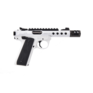Ruger Mark IV 22/45 Lite Optic Ready .22 LR Rimfire Pistol - 4.4" - White - 2x 10rd Mags