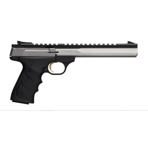 Browning Buck Mark Contour Stainless Handgun 22 LR - 7.25" - Stainless Barrel - Black Frame - Browning