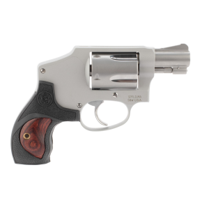 Smith & Wesson 10186 642 Performance Center38 Special 1.88 5 Round Stainless Steel Black Rubber w/Wood Insert Grip