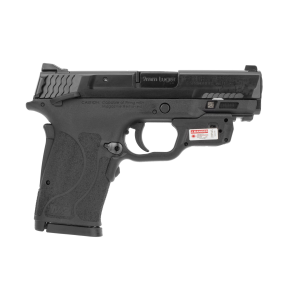 Smith & Wesson 12438 M&P Shield EZ M2.0 9mm Luger 3.68 8+1  Black Polymer Grip Thumb Safety Red Crimson Trace Laser