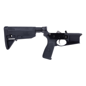 Complete Lower Receiver W/ Bcmgunfighter(TM) Stock For Ar-15 - Complete Lower Receiver W/ Gunfighter Stock Blk