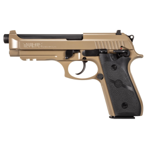 Taurus 92 Full-Size DA/SA, 9mm, 5 Barrel, 2- 17rd Magazines, FDE, Pistol