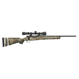 Mossberg Patriot Super Bantam Bolt Action Rifle With Scope 308 Win - 20" - Matte Blued - Synthetic Stock True Timber Strata Camo