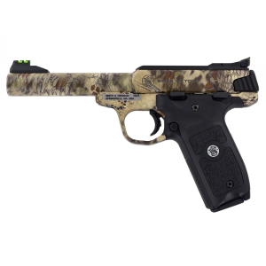 Smith & Wesson 10297 SW22 Victory 22 LR 5.50 10+1 Kryptek Highlander Black Polymer Grip Fiber Optic Sights