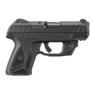 Ruger 3830 Security-9 9mm 3.42 10+1 Viridian Laser Black Polymer with Textured Polymer Grips.