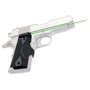 Crimson Trace Front Replacement Laser Grip for 1911 Compact Pistol, Black - LG404G