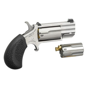 North American Arms Pug .22 LR Single Action Revolver - 1" Heavy Barrel - Stainless - 5rd - Tritium Sights