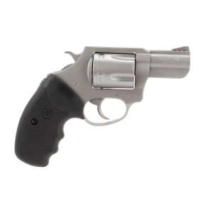 Charter Arms 73520 Mag Pug Standard Revolver Single/Double 357 Magnum 2.20 5 Round Black Rubber Grip Stainless